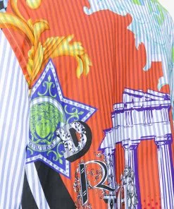 Versace pinstripe button-front shirt