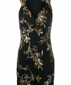 Versace sequin-detail dress