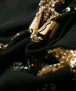 Versace sequin-detail dress