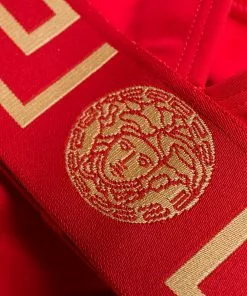 Versace Greca triangle bikini top