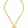 Versace Icon Medusa crystal embellished necklace 2 Versace Icon Medusa crystal-embellished necklace