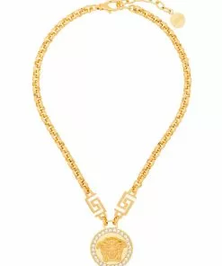 Versace Icon Medusa crystal-embellished necklace