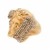 Versace Gold tone palazzo dia crystal ring 1 Versace gold tone palazzo dia crystal ring