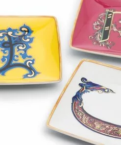 Versace alphabet seven-set plate