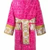 Versace Barocco-panel logo devoré robe