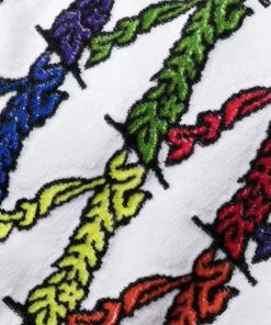 Versace striped logo-print robe