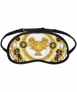 Versace Barocco print sleeping eye mask