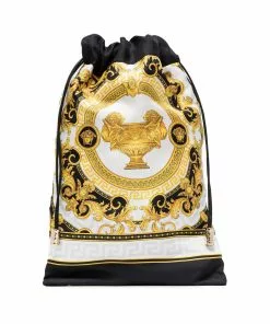 Versace Barocco print sleeping eye mask