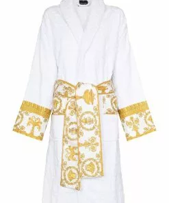Versace Barocco-print bath robe