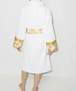 Versace Barocco-print bath robe