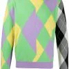 Versace patterned intarsia-knit jumper