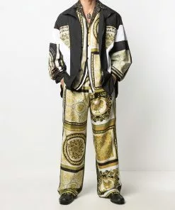 Versace Barocco Mosaic-print oversized jacket