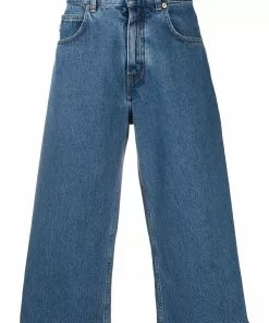 Versace wide-leg cropped jeans