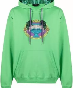 Versace graphic-print drawstring hoodie