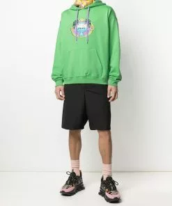 Versace graphic-print drawstring hoodie
