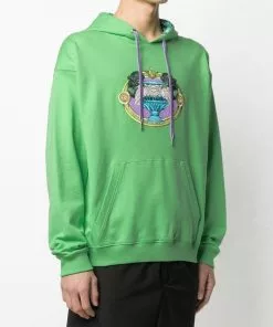 Versace Graphic print drawstring hoodie 9 Versace graphic-print drawstring hoodie