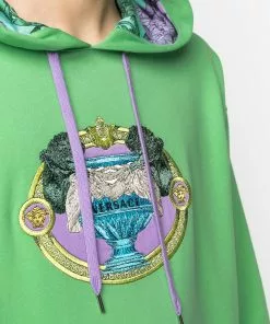 Versace Graphic print drawstring hoodie 11 Versace graphic-print drawstring hoodie
