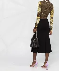 Versace cut-out detail skirt