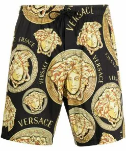 Versace Medusa Amplified-print swim shorts