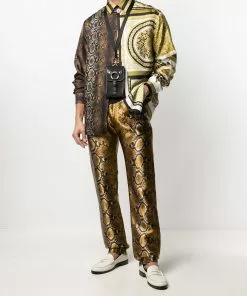 Versace bondage detail messenger bag