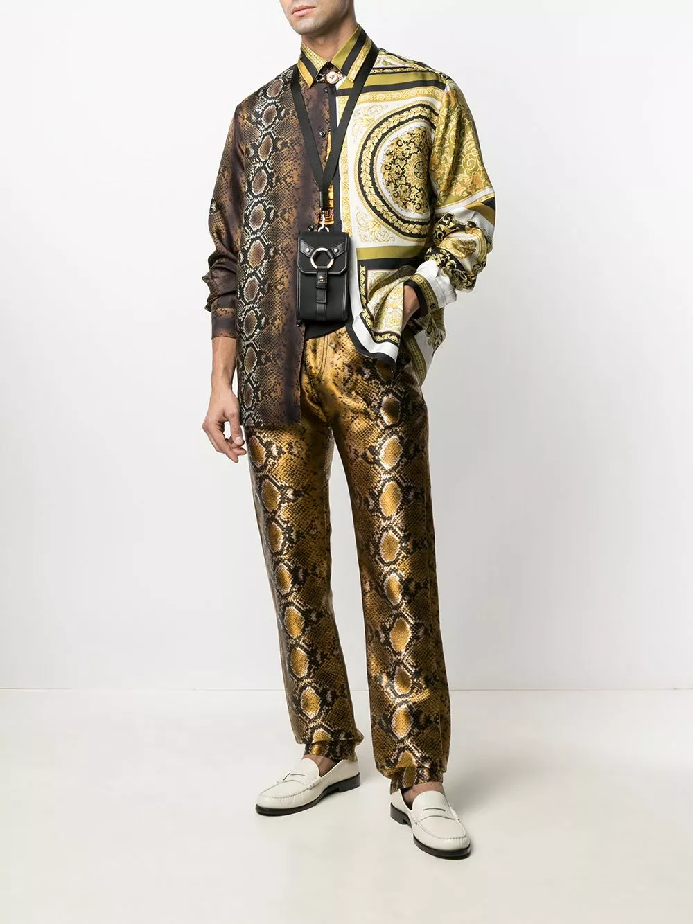 Versace Bondage detail messenger bag 4 Versace bondage detail messenger bag