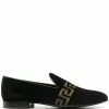 Versace Greca embroidered loafers 1 Versace Greca-embroidered loafers
