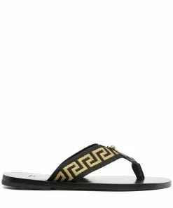 Versace Greca pattern flip flops
