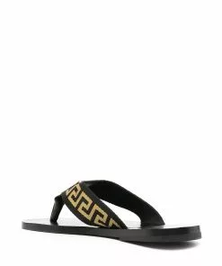 Versace Greca pattern flip flops