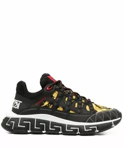 Versace Trigreca baroque-print sneakers