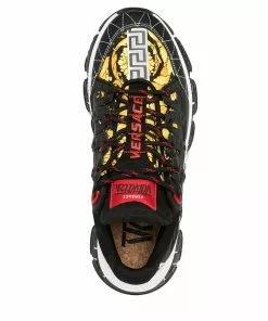 Versace Trigreca baroque-print sneakers