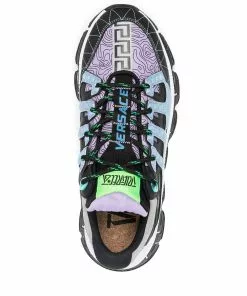 Versace Trigreca panelled sneakers
