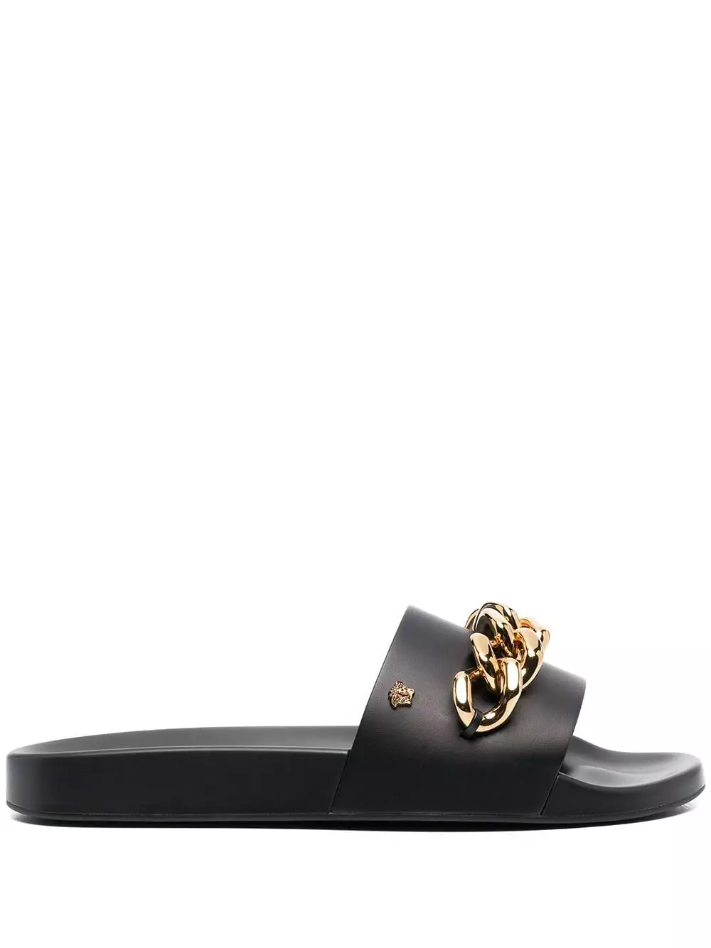 Versace Medusa chain leather slides 3 Versace Medusa chain leather slides