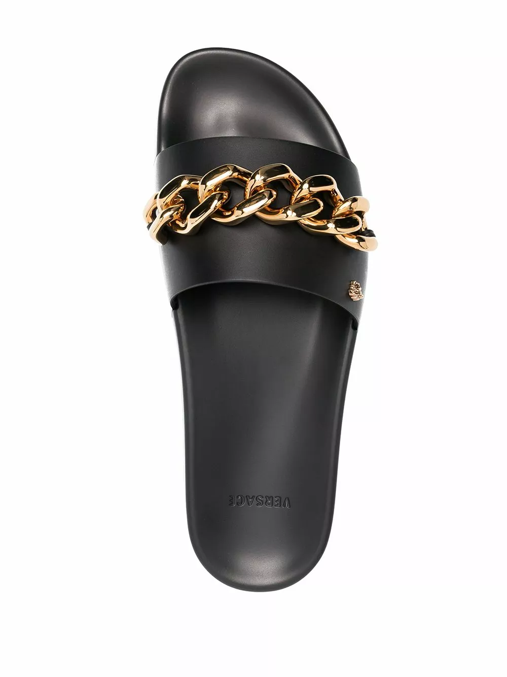 Versace Medusa chain leather slides 6 Versace Medusa chain leather slides