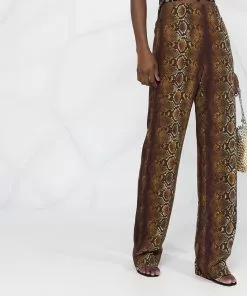 Versace Python print ring embellished trousers 14 Versace python print ring-embellished trousers
