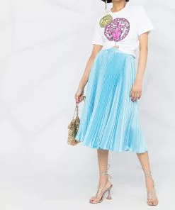 Versace pleated mid-length skirt