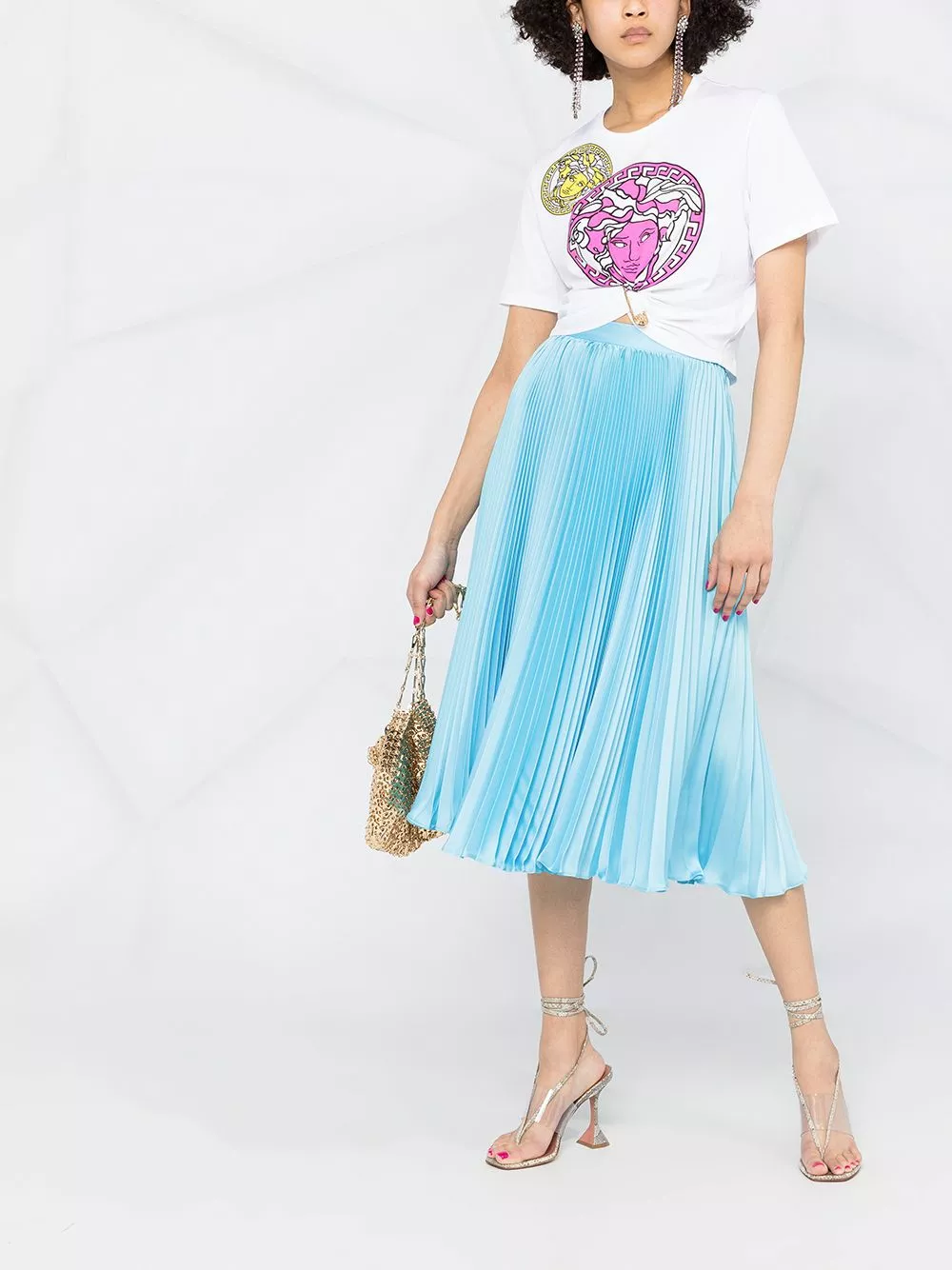 Versace Pleated mid length skirt 4 Versace pleated mid-length skirt