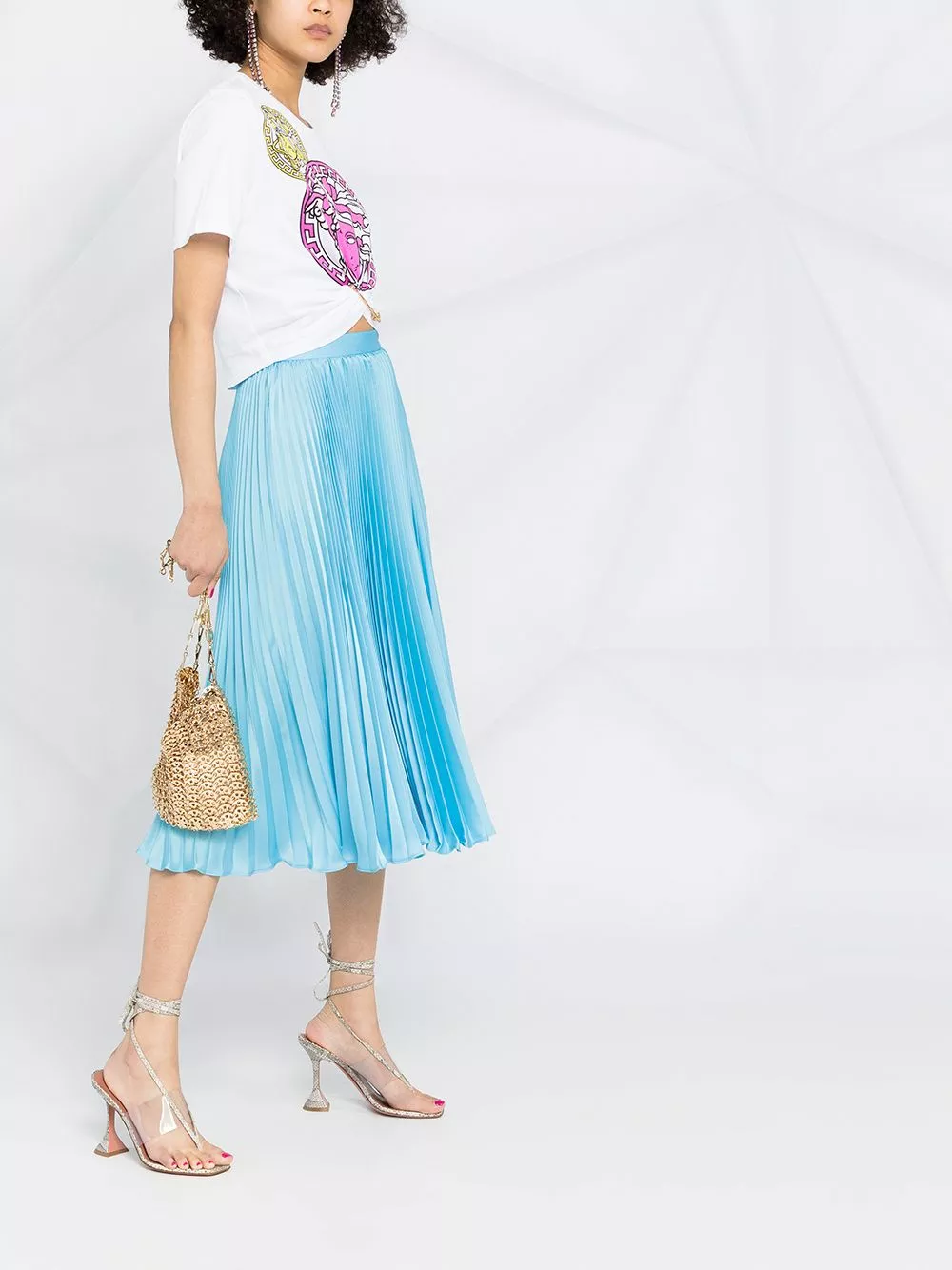 Versace Pleated mid length skirt 8 Versace pleated mid-length skirt