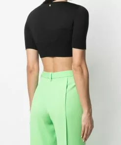 Versace cropped wool cardigan