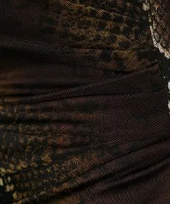 Versace snakeskin print shirt dress