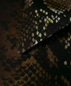 Versace snakeskin print shirt dress