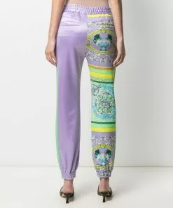 Versace panelled baroque track trousers