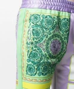 Versace panelled baroque track trousers