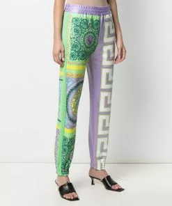 Versace panelled baroque track trousers