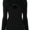 Versace Cut out detail ribbed knit jumper 1 Versace cut-out detail ribbed-knit jumper