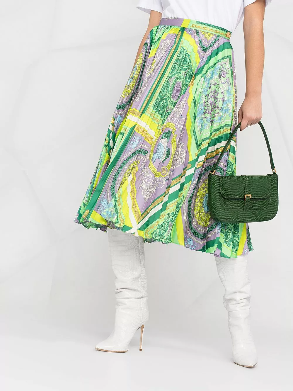 Versace Barocco Mosaic print midi skirt 7 Versace Barocco Mosaic print midi skirt