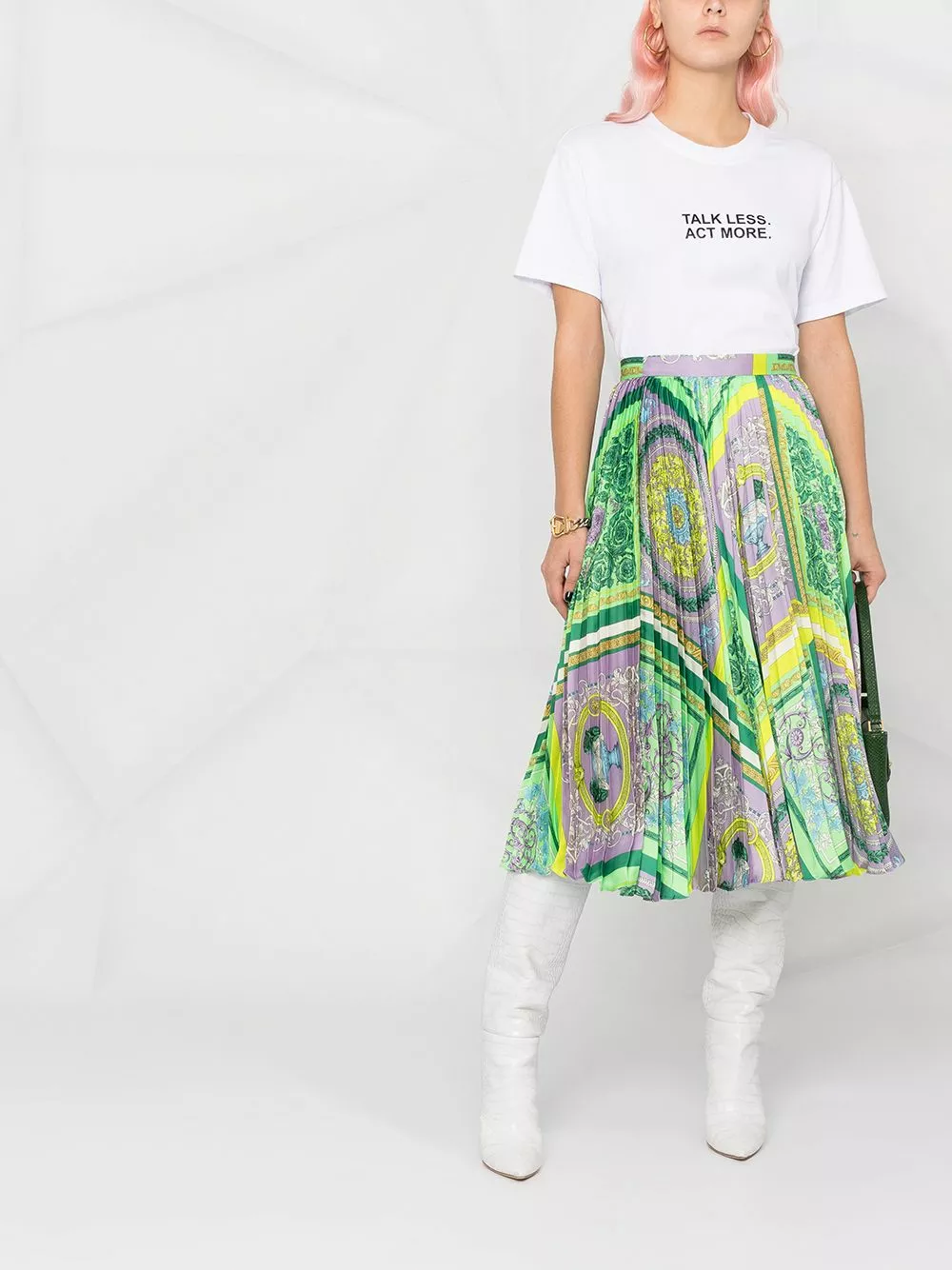 Versace Barocco Mosaic print midi skirt 4 Versace Barocco Mosaic print midi skirt