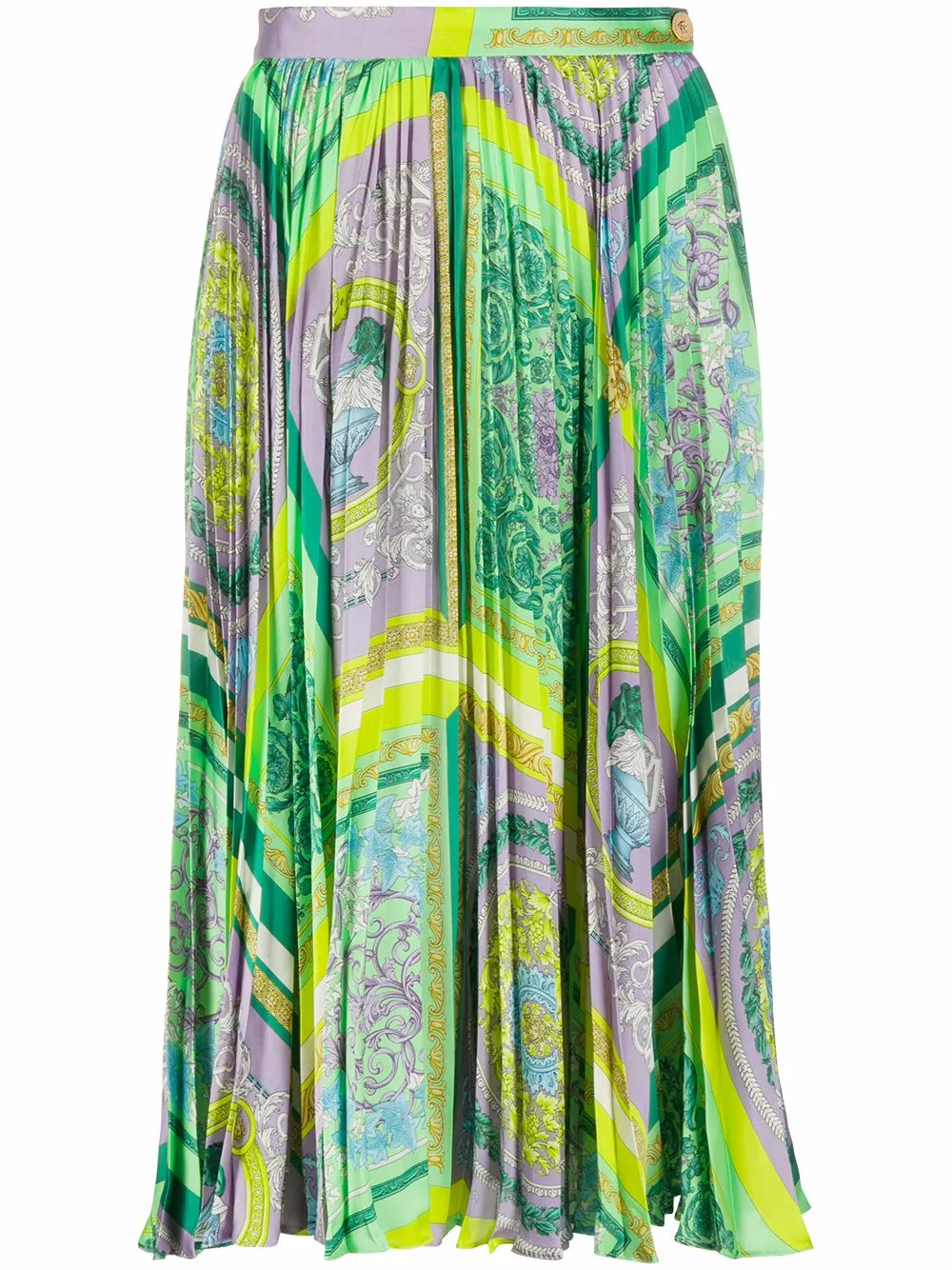 Versace Barocco Mosaic print midi skirt 3 Versace Barocco Mosaic print midi skirt