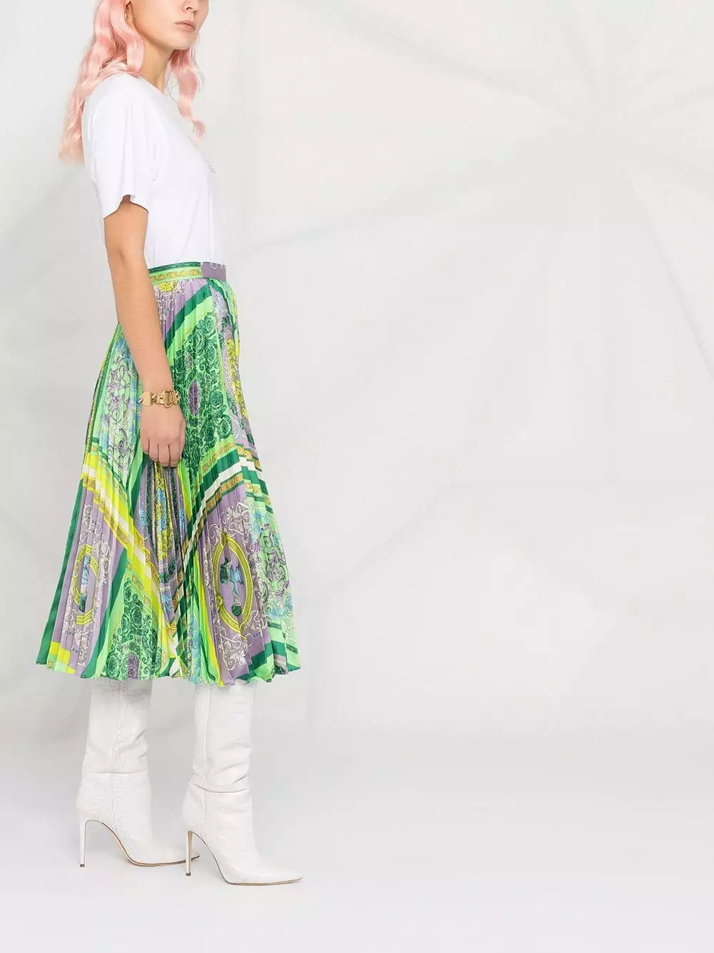 Versace Barocco Mosaic print midi skirt 8 Versace Barocco Mosaic print midi skirt