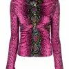 Versace python-print shirt