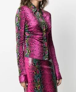 Versace Python print shirt 9 Versace python-print shirt